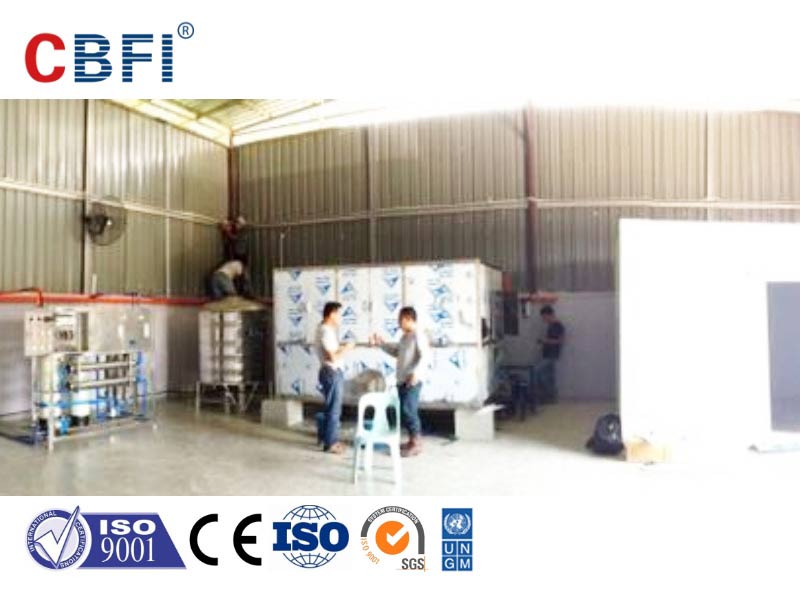 Planta de fabricación de cubitos de hielo en Malasia